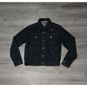 American Apparel Jean/Denim Jacket Women's Medium Dark Wash Trucker Made In USA